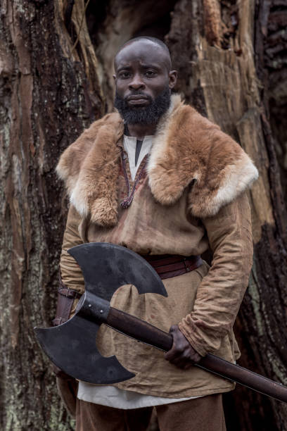 istock An African Tribal Warrior in a forest 1294419333