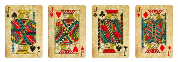 istock Set of Jacks playing cards - isolated on white 1294419423