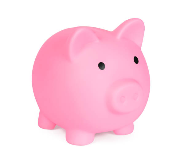 istock pink piggy bank isolated on white 1294423422