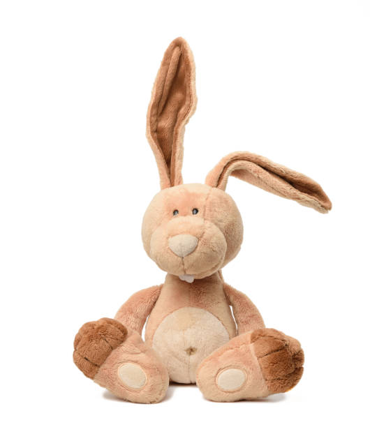 istock funny beige plush rabbit with big ears and funny face 1294426260