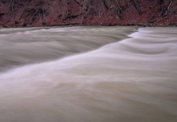 istock Full-flowing mountain river in the Carpathian Mountains 1294427595