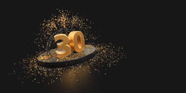 istock thirtieth anniversary celebration with confetti 1294430696