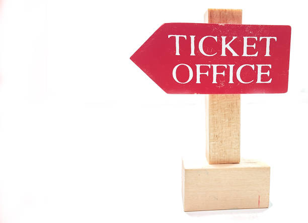 istock ticket office red arrow sing showing the direction isolated 1294431457