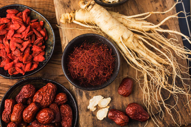 istock Raw Organic Red Saffron Spice in a Bowl 1294432449