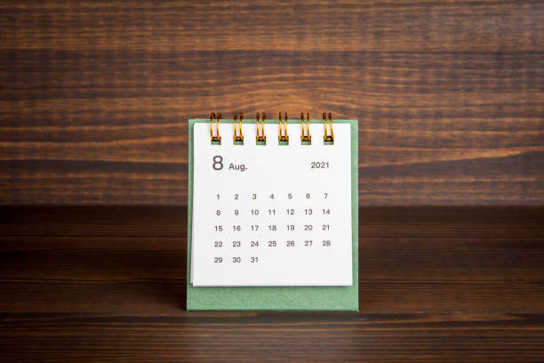 istock 2021 . August. Time planning, business, day counting and holidays 1294435022