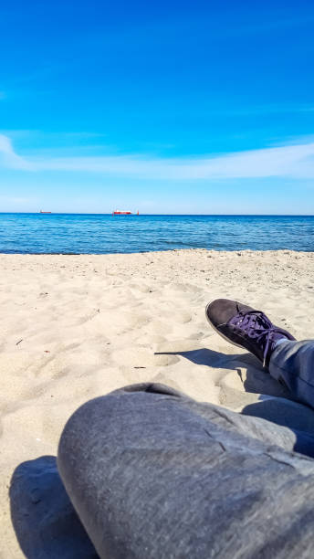 istock Travel vacation background male legs 1294438293