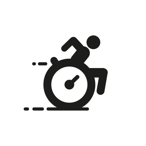 illustrations, cliparts, dessins animés et icônes de athlète en fauteuil roulant - sports en fauteuil roulant