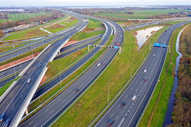 istock Aerial from junction Muiderberg in the Netherlands 1294445412