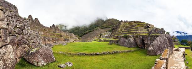 istock Machu Picchu, panoramic view of peruvian incan town 1294447070