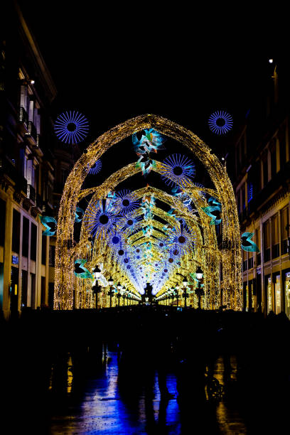istock Christmas lights in Larios Street. 1294455547