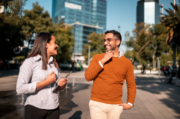istock Coworkers going on the coffee break 1294459153