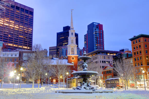 istock Winter in Downtown Boston 1294459989