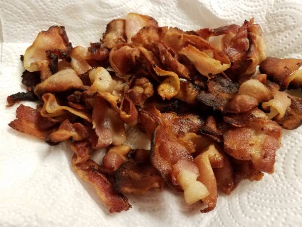 istock bacon strips meat drying on paper towel 1294461298