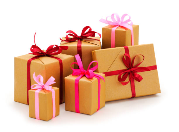 istock Gift boxes, gifts on a white background isolated. 1294470054