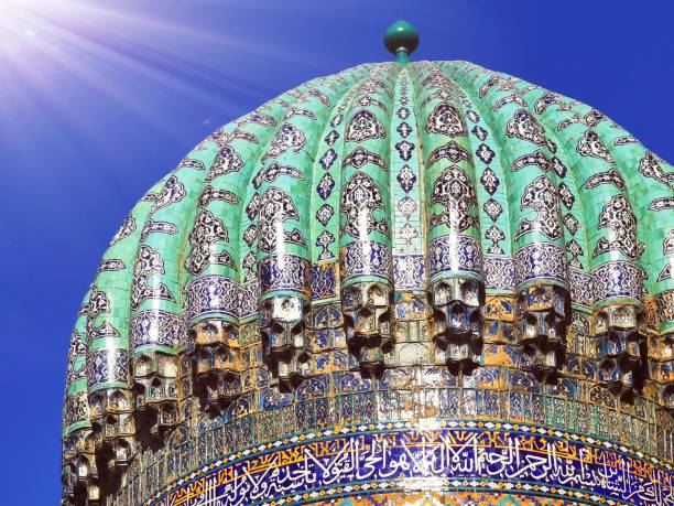 The details of the dome of a mosque in Bukhara, Uzbekistan The domes or the exteriors of the mosques or mausoleums of Uzbekistan are always fascinating, this one is no exception. bukhara stock pictures, royalty-free photos & images