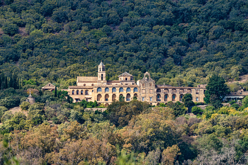 Cordoba, Spain - November 01, 2019: Monastery of San Jeronimo de Valparaiso near Medina Azahara, Cordoba, Andalusia, Spain