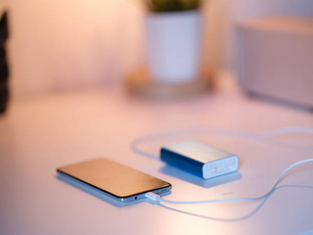 istock Powerbank and Mobile Phone at the Charge 1294476352