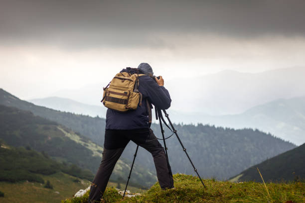 istock Landscape photographer in nature 1294478596