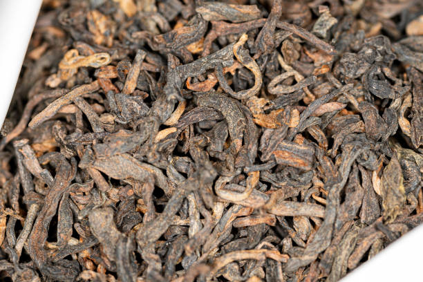 istock Chinese bulk extruded tea ripe pu er 1294487740