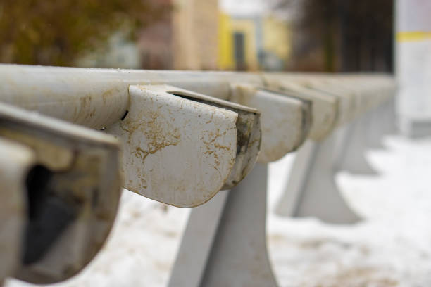 istock Empty and dirty bike parking 1294489764