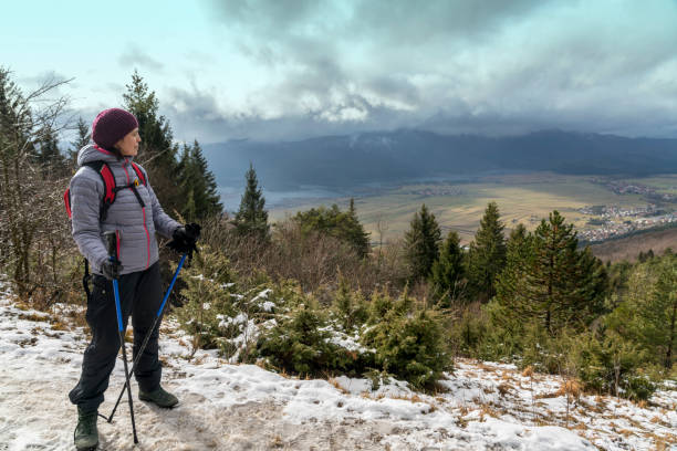 hochwinkelansicht auf dem cerknica-see - lake cerknica stock-fotos und bilder