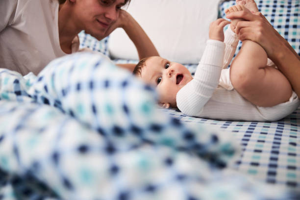 istock Attentive baby boy looking straight at camera 1294499806