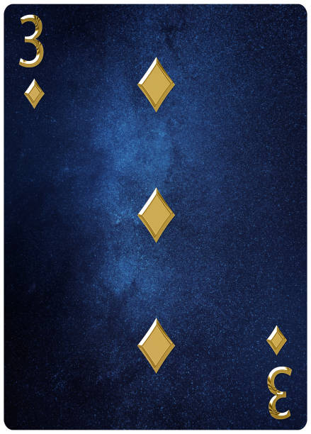 istock Three of diamonds playing card 1294504112