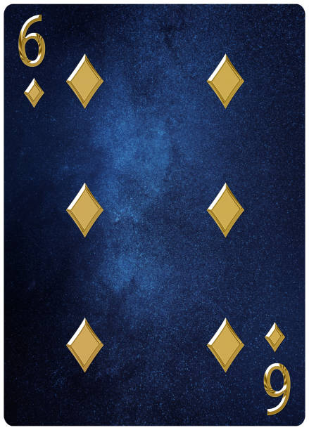 istock Six of diamonds playing card 1294504125