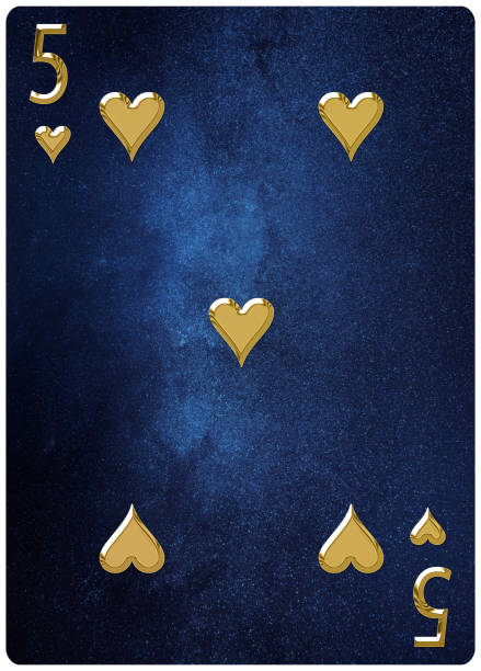 istock Five of Hearts playing card 1294504985
