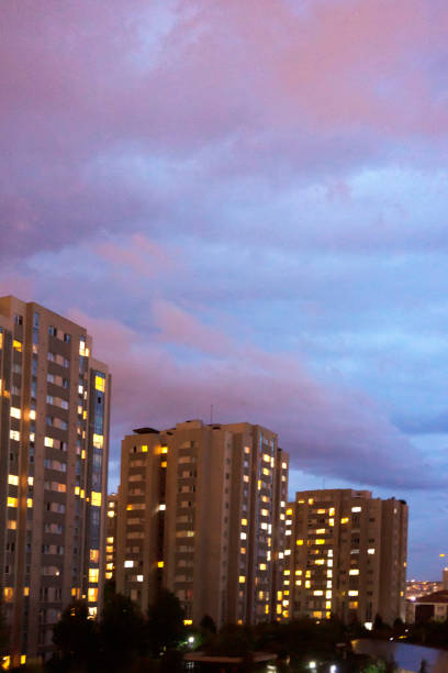 istock High modern skyscrapers over blue sky 1294505183