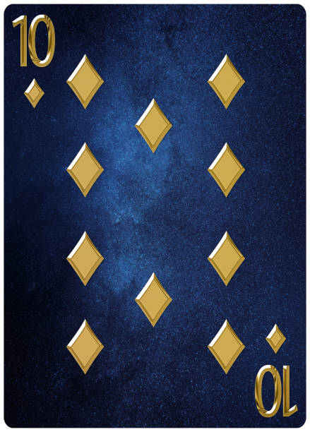 istock Ten of diamonds playing card 1294505999