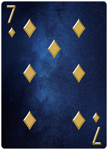 istock Seven of diamonds playing card 1294506014