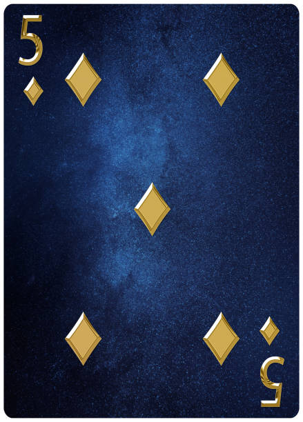 istock Five of diamonds playing card 1294506031