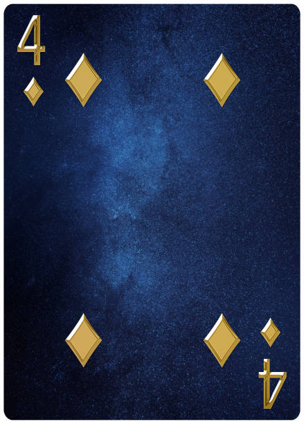 istock Four of diamonds playing card 1294506044