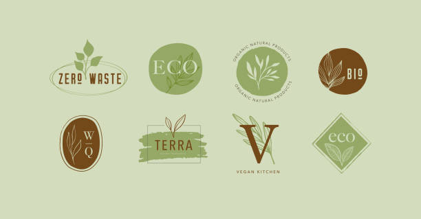 Collection of delicate hand drawn logos and icons of organic food, farm fresh and natural products, elements collection for food market, organic products promotion, healthy life and premium quality food and drink. Collection of delicate hand drawn logos and icons of organic food, farm fresh and natural products, elements collection for food market, organic products promotion, healthy life and premium quality food and drink. Vector illustration restaurant logos stock illustrations