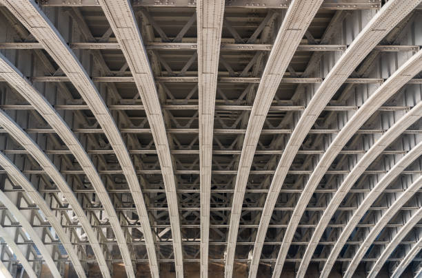istock Uprisen angle of Structure and beams under the Bridge. 1294515686