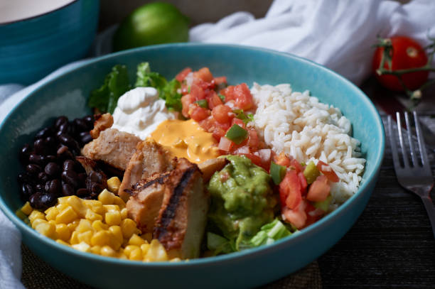 istock Burrito Bowl with Grilled Chicken 1294519056