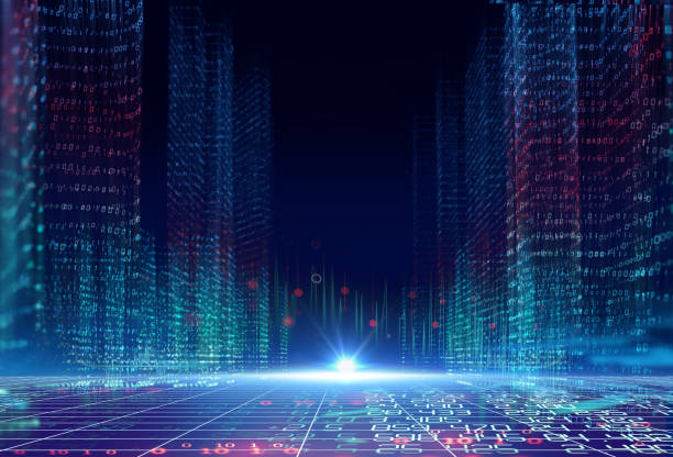 istock digital city scape with digit number elements illustration 1294521639