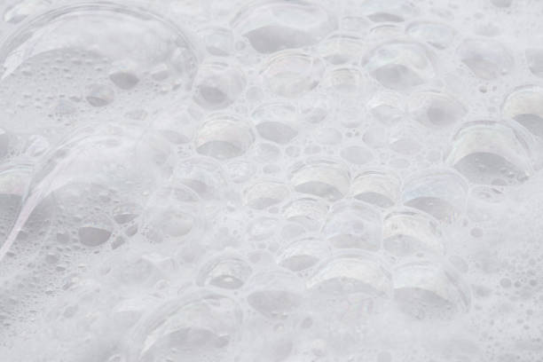 istock Shampoo washing and bubbles on top view 1294522429