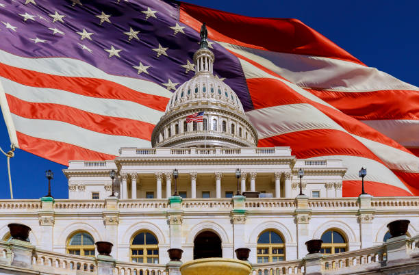 istock The US Capitol in Washington DC with American flag 1294525067