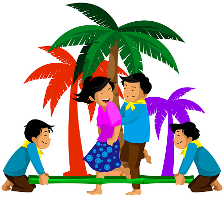 Philippines Folk Dance Stock Illustration - Download Image Now
