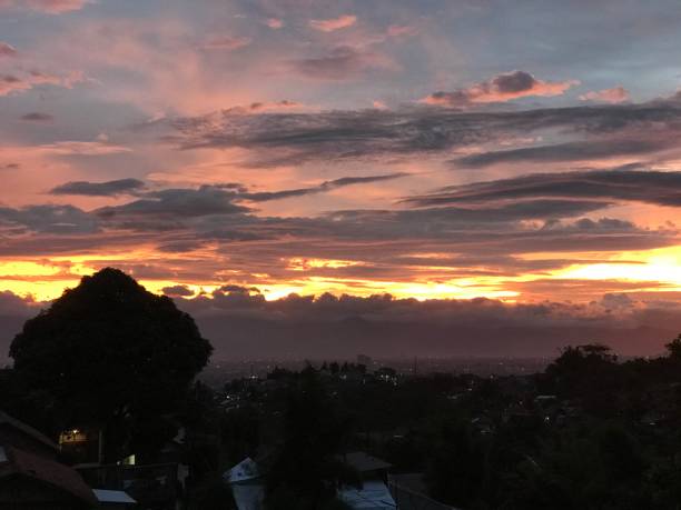 istock Afternoon sunset view in Bandung 1294530781