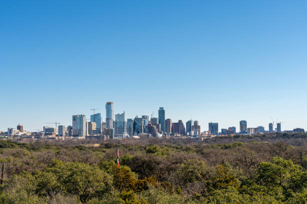 istock Landscape View of Downtown Austin With Trees in the Foreground 1294532364