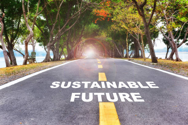 Sustainability development concept and Inspiration with motivation idea stock photo