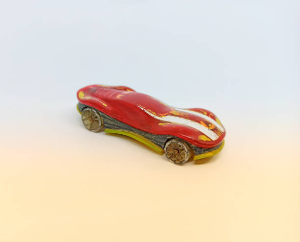 istock A child's toy in the red car. 1294541788