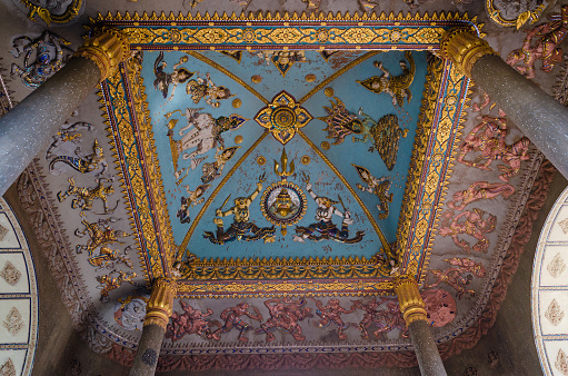 Ceiling Decoration Detail Inside of \