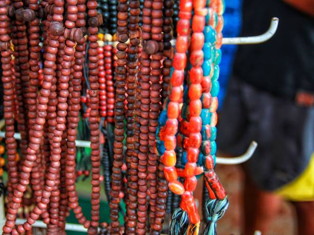 istock Kokka wood necklace bracelet 1294548160