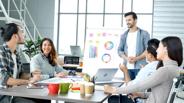 istock Multi Ethnics Teamwork Collaboration Team Meeting Communication concept in Business people Working Together Conference Room. Diversity Partner Business Meeting brainstorming together Businessman Team 1294552548
