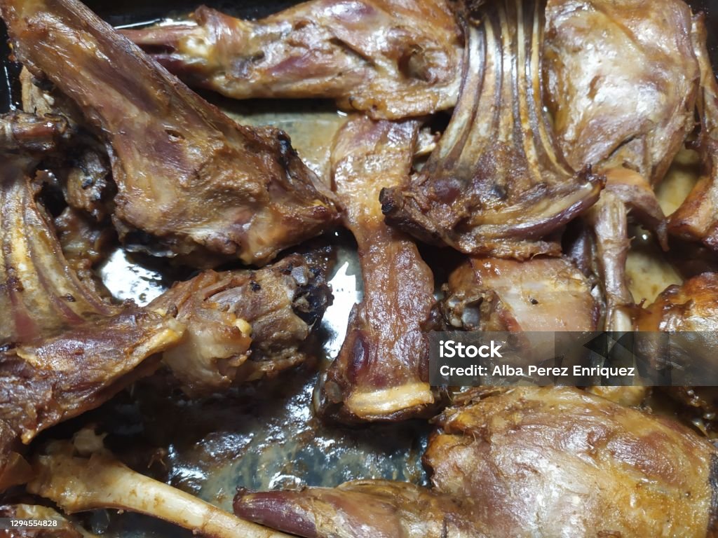 Oven Roasted Rack Of Lamb Stock Photo - Download Image Now - Baked