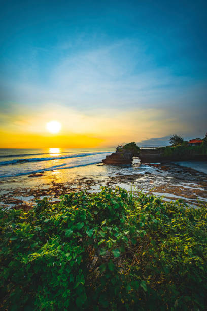 istock Bali Water Temple at sunset 1294563612